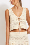 Anna Crochet Vest Top