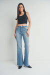 Sydney Mid Rise Straight Bootcut Jean