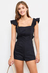 Ruffle Top Open Back Romper FINAL