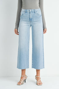Liza Scissor Cut Wide Leg Jean