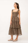 Animal Leopard Corset Style Midi Dress