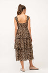 Animal Leopard Corset Style Midi Dress