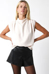 The Entrance Sleeveless Blouse in Ivory