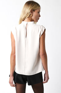 The Entrance Sleeveless Blouse in Ivory