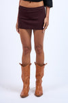 Christina Knit Sweater Skirt in Chocolate