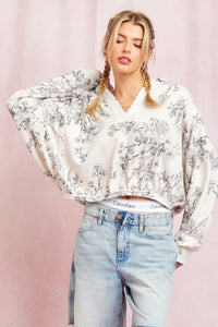 Westend Slouchy Terry Printed Sweatshirt