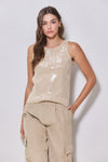You're a Star Sequin Sleeveless Sweater