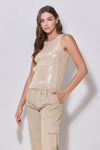 You're a Star Sequin Sleeveless Sweater