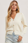 So Pretty Cardigan Sweater in Ivory