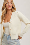 So Pretty Cardigan Sweater in Ivory