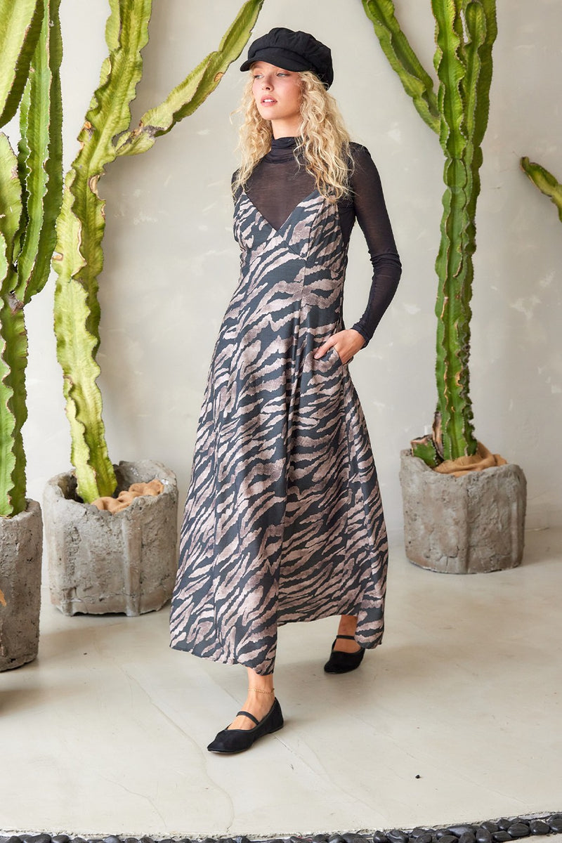 Tiger Mile Open Back Maxi Dress