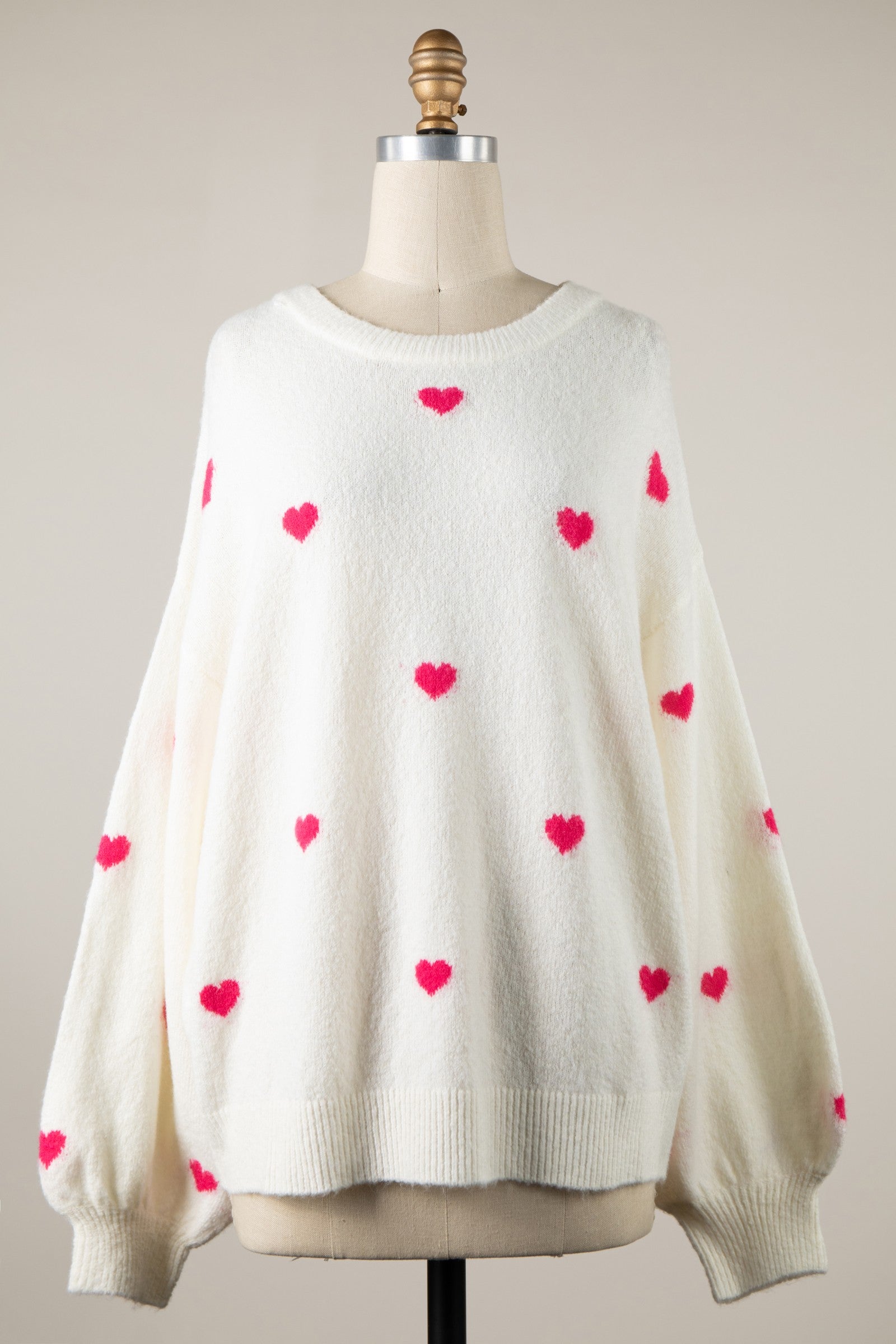 Tiny Heart Pullover Sweater