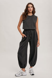 Rebecca Active Jogger jumpsuit in Charcoal