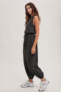 Rebecca Active Jogger jumpsuit in Charcoal