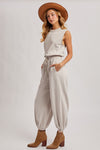 The City Jumpsuit In Ecru