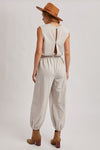The City Jumpsuit In Ecru