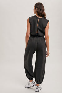 Rebecca Active Jogger jumpsuit in Charcoal