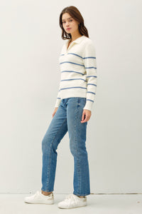 Shore Striped Cozy Sweater