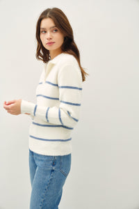 Shore Striped Cozy Sweater