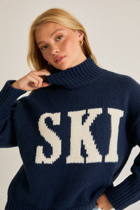 Ski Sweater in Navy