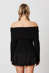 Harper Off Shoulder Ribbed Sweater MORE COLORS