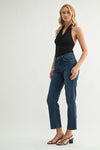 90's Straight Leg Jean in Dark Denim