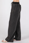 Denim Tencel Pull On Pant