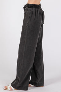 Denim Tencel Pull On Pant