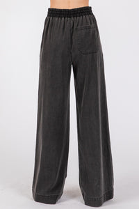 Denim Tencel Pull On Pant