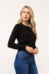 The Basics Button Down Cardigan in Black