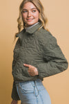 Flower Quilted Jacket More Colors