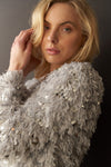 Feathery Sequin Jacket