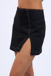 Denim Way Micro Mini In Black