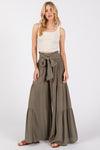 Olive Wide Leg Beach Pant