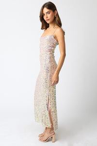 Liliana Blush Sequin Maxi Dress FINAL SALE