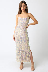 Liliana Blush Sequin Maxi Dress FINAL SALE