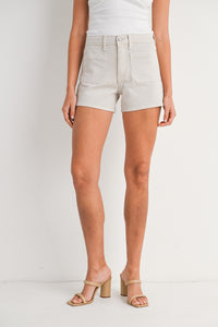 Anna Patch Pocket Short in Sea Salt