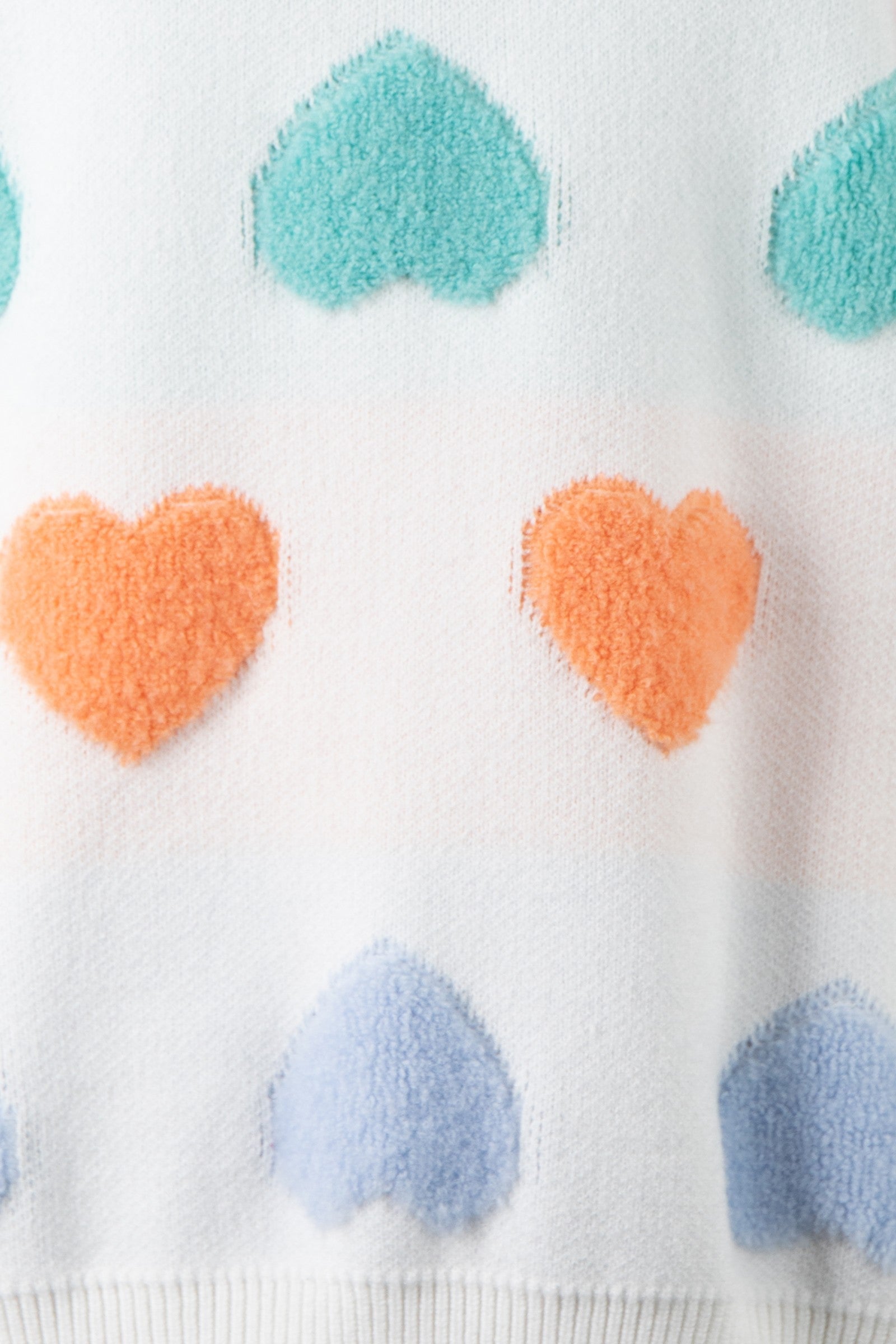 Ombre Heart Pull Over Sweater