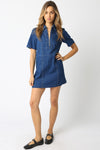 She's the One Zip Front Denim Dress