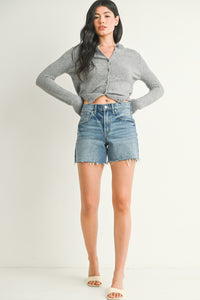 Longer Length Denim Short