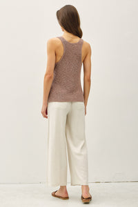 Kyla Deep V Sweater Tank MORE COLORS