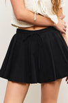 Banded Tie Front Skirt MORE COLORS