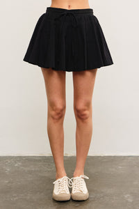Banded Tie Front Skirt MORE COLORS