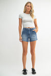 Work it Utility Short in Medium Denim