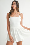 Ace Scuba Cutout Back Dress in Ivory