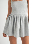 Ace Scuba Cutout Back Dress in Grey