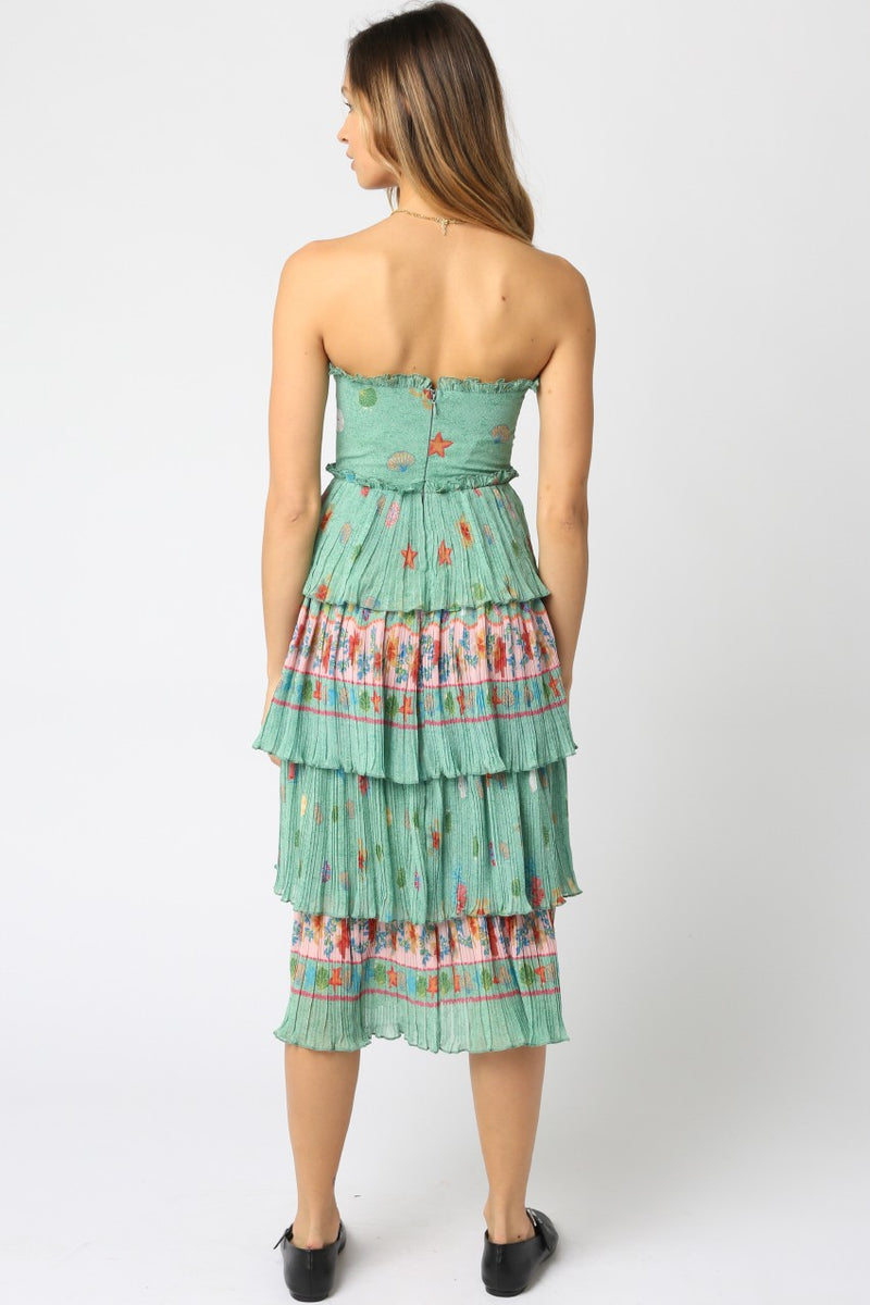 Spring Dream Layered Strapless Dress