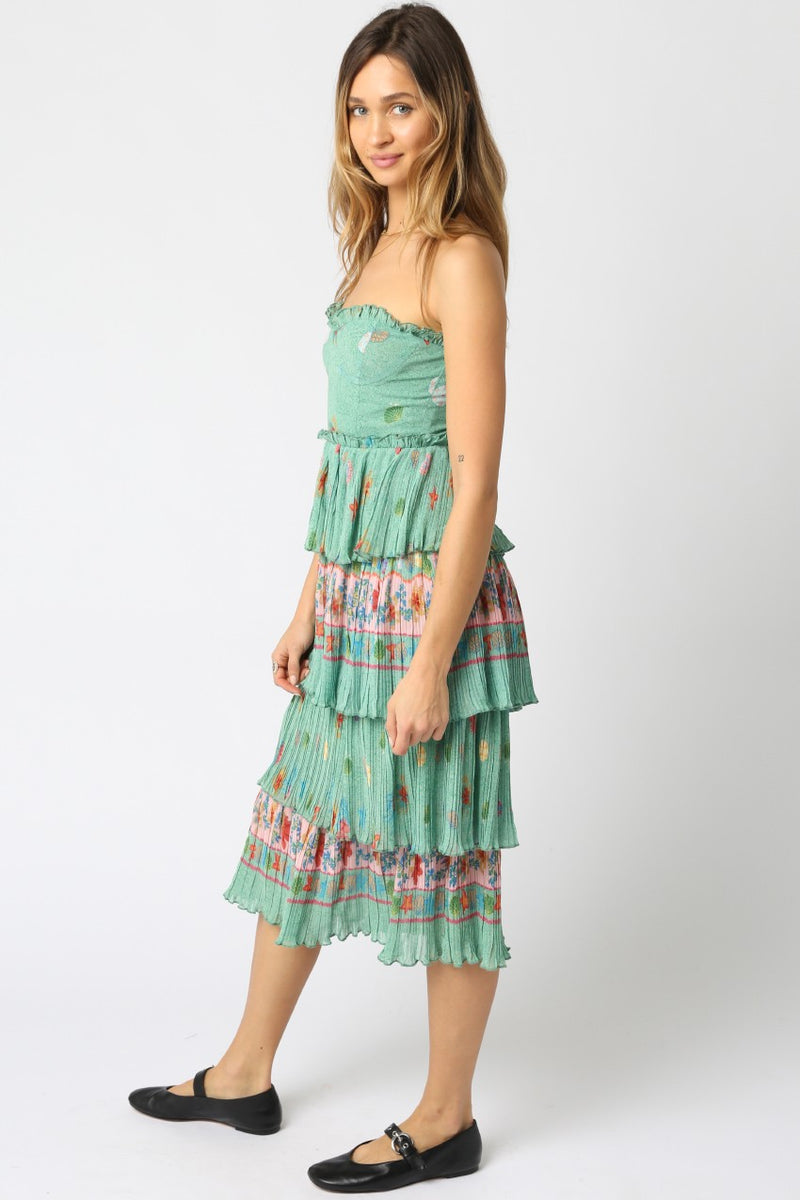 Spring Dream Layered Strapless Dress