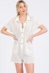 Marni Crochet Button Down Romper