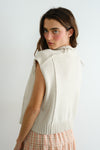 Seam Detail Sleeveless Sweater
